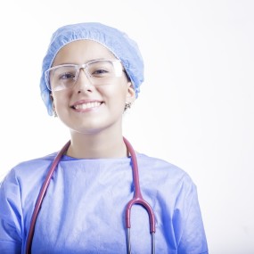 female doctor smiling