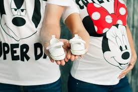 couple in mickey shirts